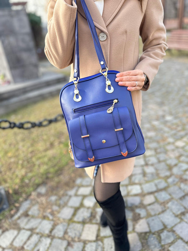 Rucsac albastru Harmony + Ursulet