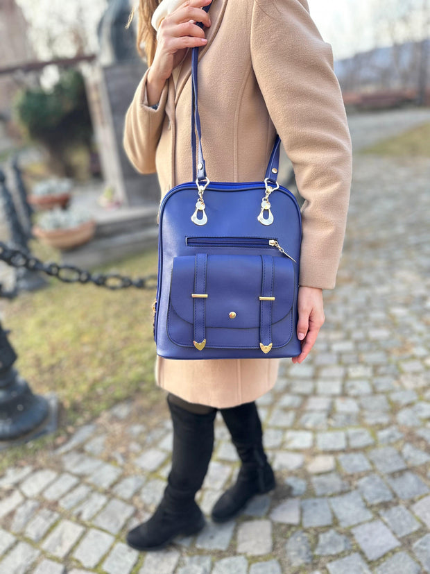 Rucsac albastru Harmony + Ursulet