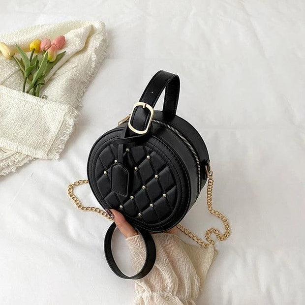 Geanta neagra rotunda Dona