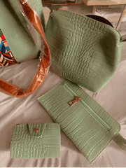 Set genti verzi crocodil 4 in 1 Katia